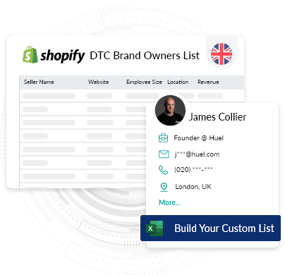 Shopify DTC Brand Owners List in UK