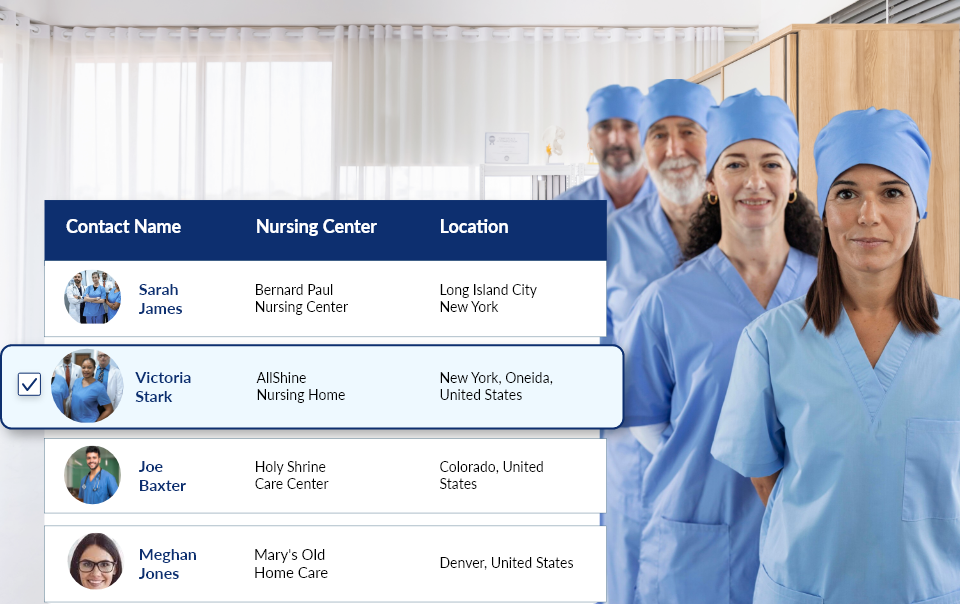 Find Nursing Homes Administrators Emails for Free