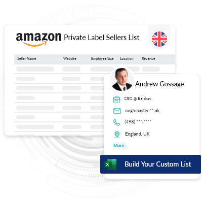 UK Amazon Private Label Sellers Database